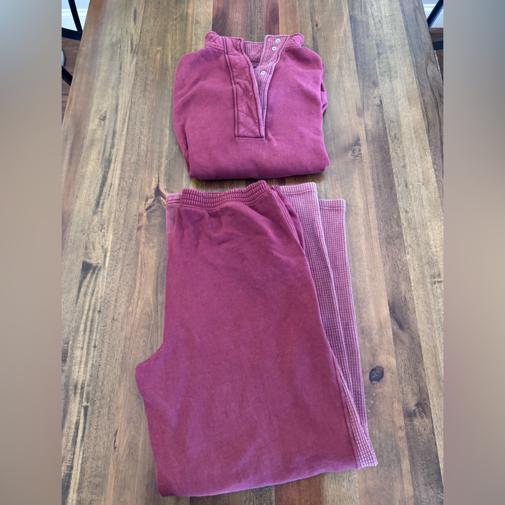Aerie Getaway Wide Leg Trouser Pants - Picture 3 of 5